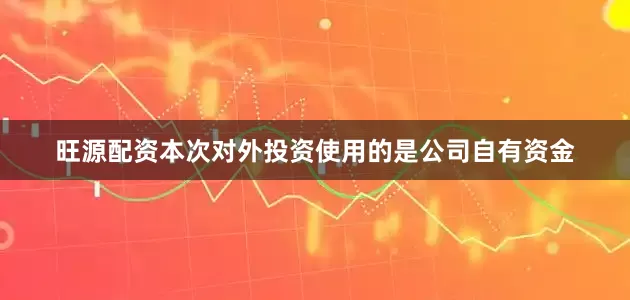 旺源配资本次对外投资使用的是公司自有资金