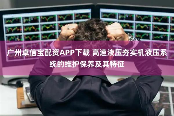 广州卓信宝配资APP下载 高速液压夯实机液压系统的维护保养及其特征